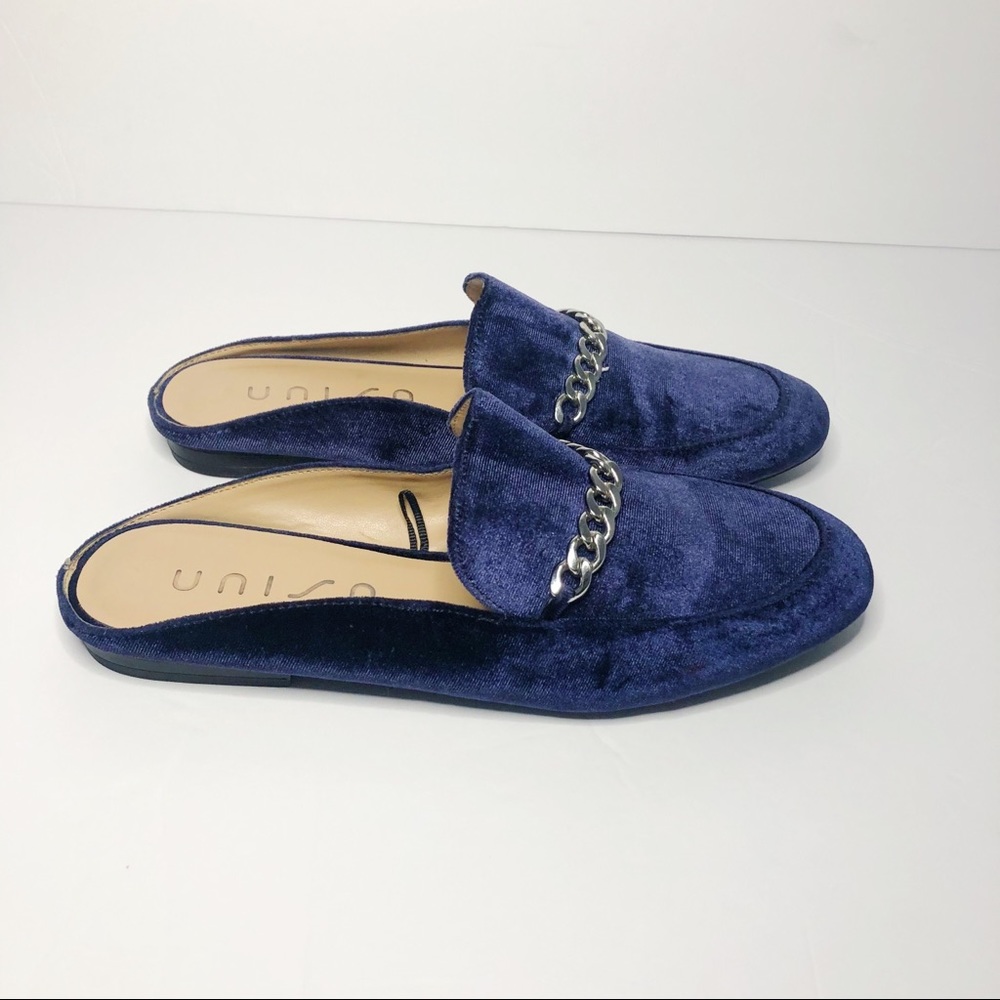 Unisa BlueVelour Slip-Ons Size 8.5